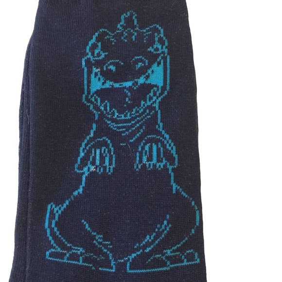 Nickelodeon Rugrats Reptar Men's Blue Crew Socks Size 6-12 - Picture 3 of 5